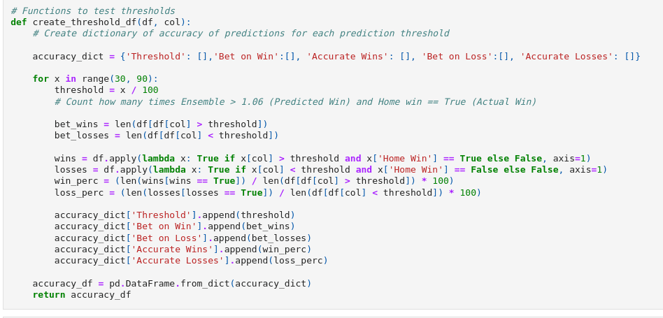 NBA AI Game predictor